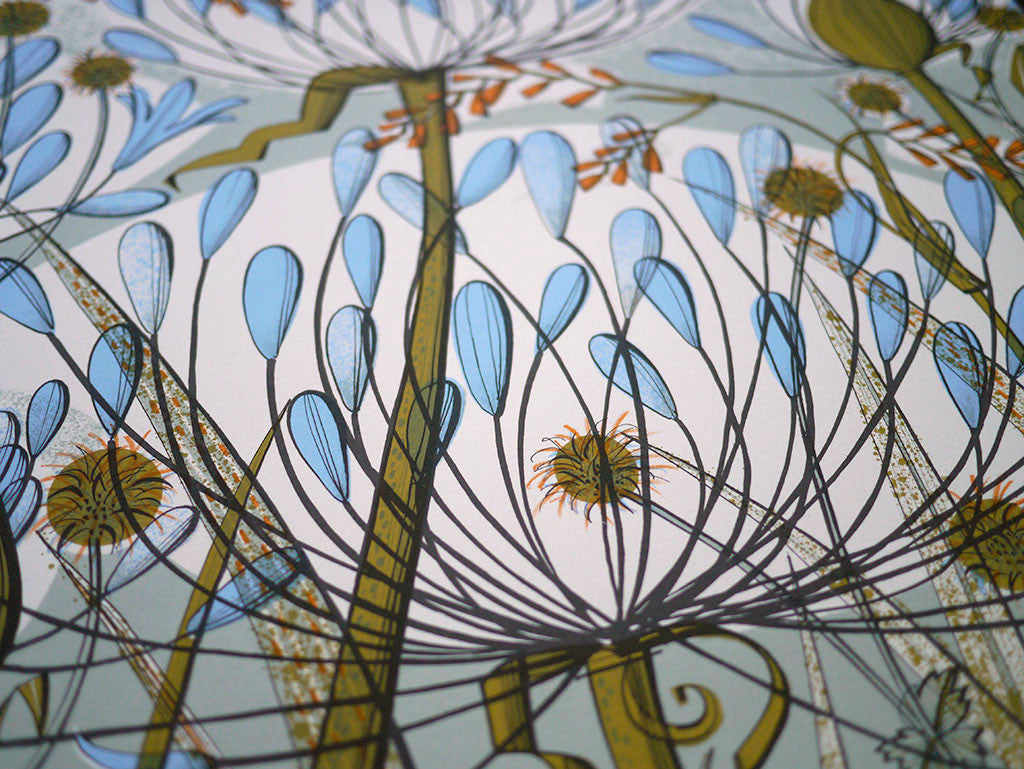 Agapanthus II - A/P - Angie Lewin - St. Jude's Prints