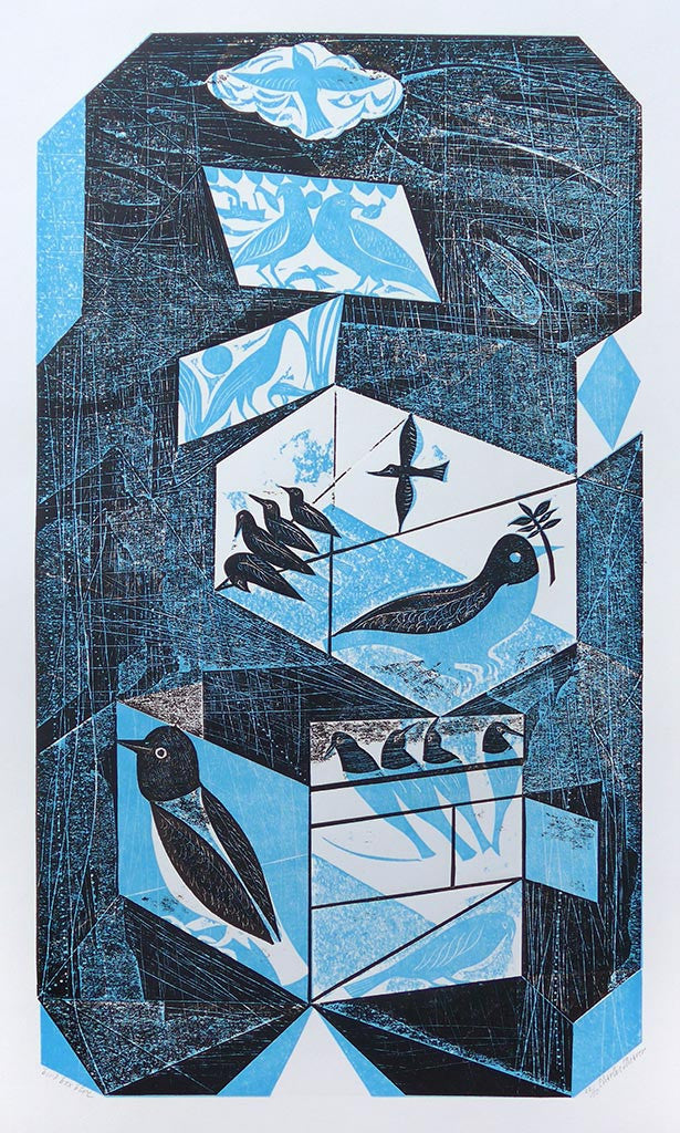 Bird Box Blue - Charles Shearer - St. Jude's Prints