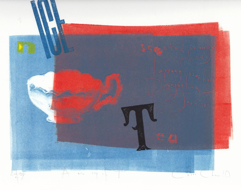 T is for Tea - no. 2 - Chloe Cheese - St. Jude's Prints