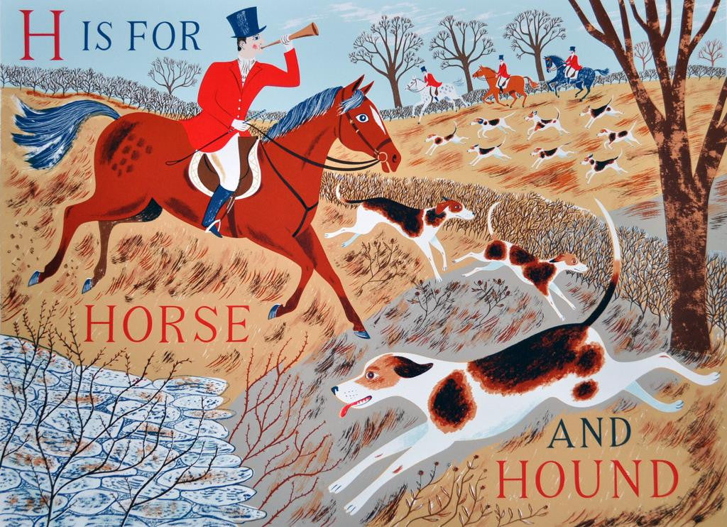 H is for Horse and House - Emily Sutton - St. Jude's Prints