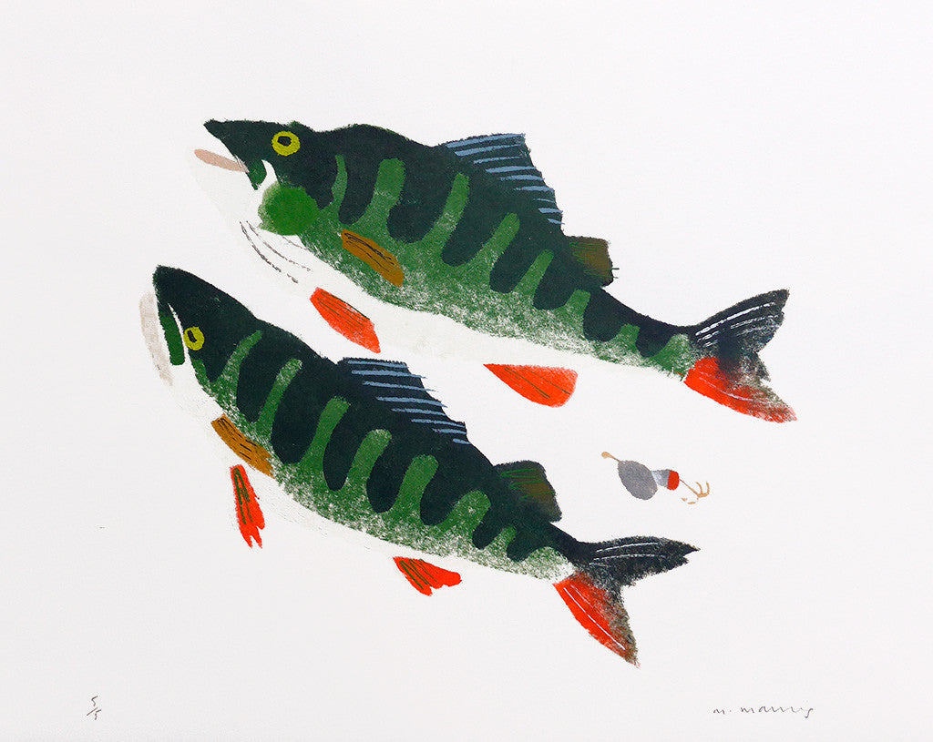 Two Fat Perch 5/5 - Mick Manning - St. Jude's Prints