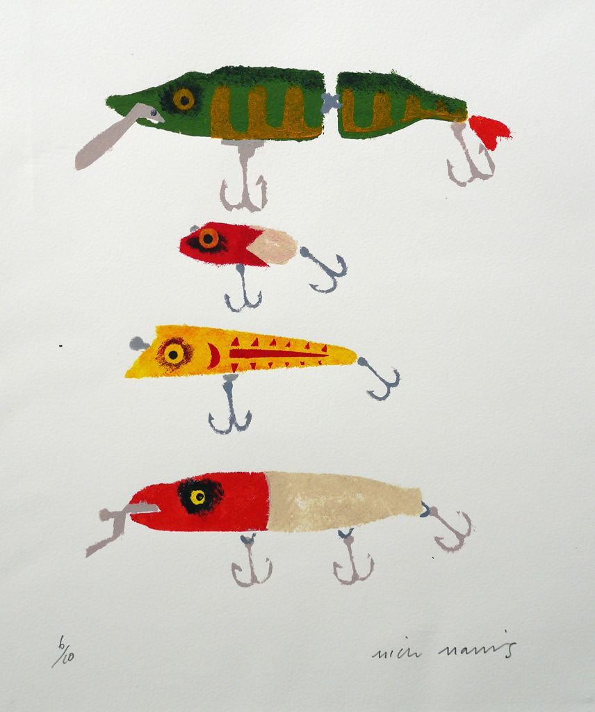 Wooden Lures 6/10 - Mick Manning - St. Jude's Prints
