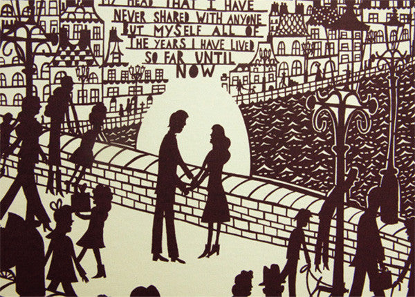 All of the Thoughts (Man/Woman) - Rob Ryan - St. Jude's Prints