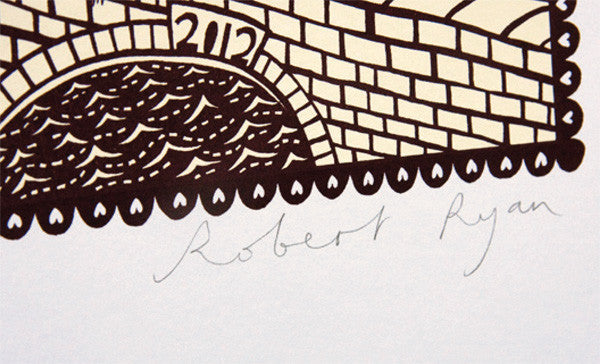 All of the Thoughts (Man/Woman) - Rob Ryan - St. Jude's Prints