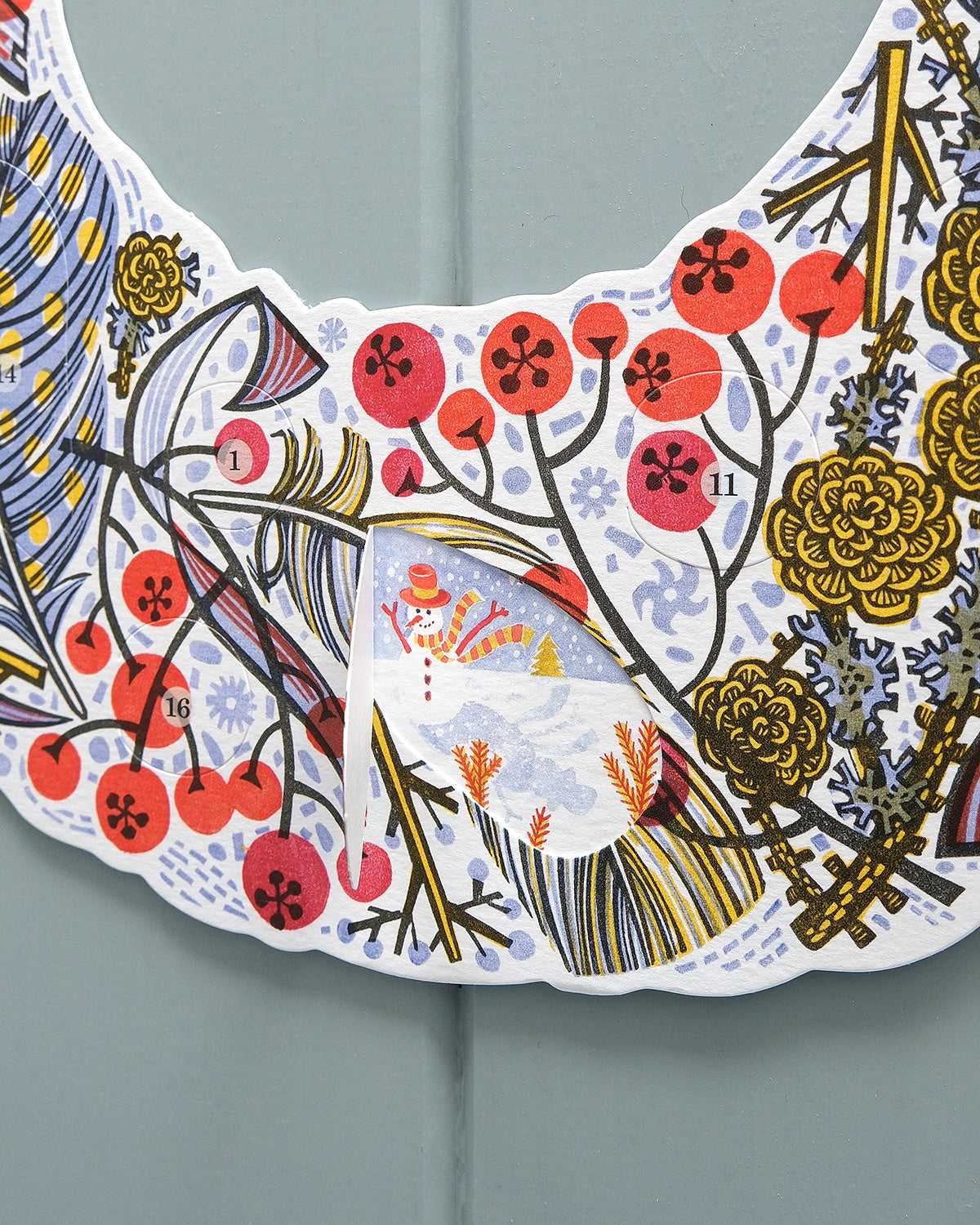 Angie Lewin Advent Wreath