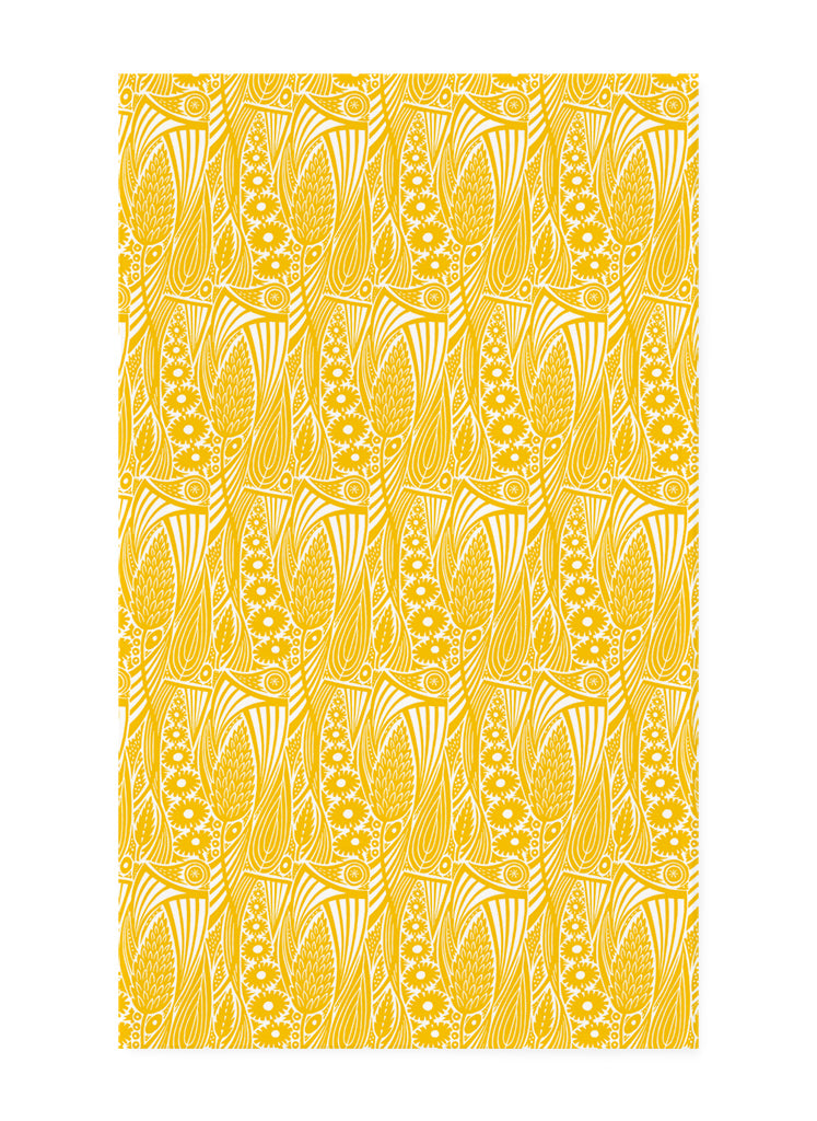 Meadow Grass Tea Towel - Corn Gold