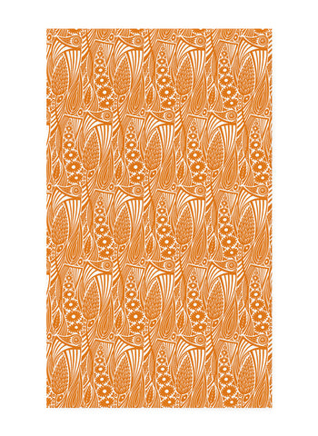 Meadow Grass Tea Towel - Rust