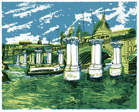 Old Blackfriars Bridge 8/14 - Andy Lovell - St. Jude's Prints