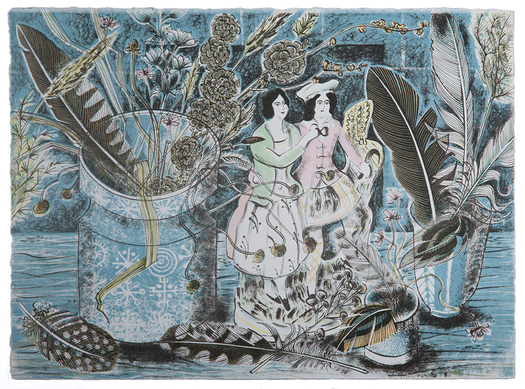 A Highland Gathering - Angie Lewin - St. Jude's Prints