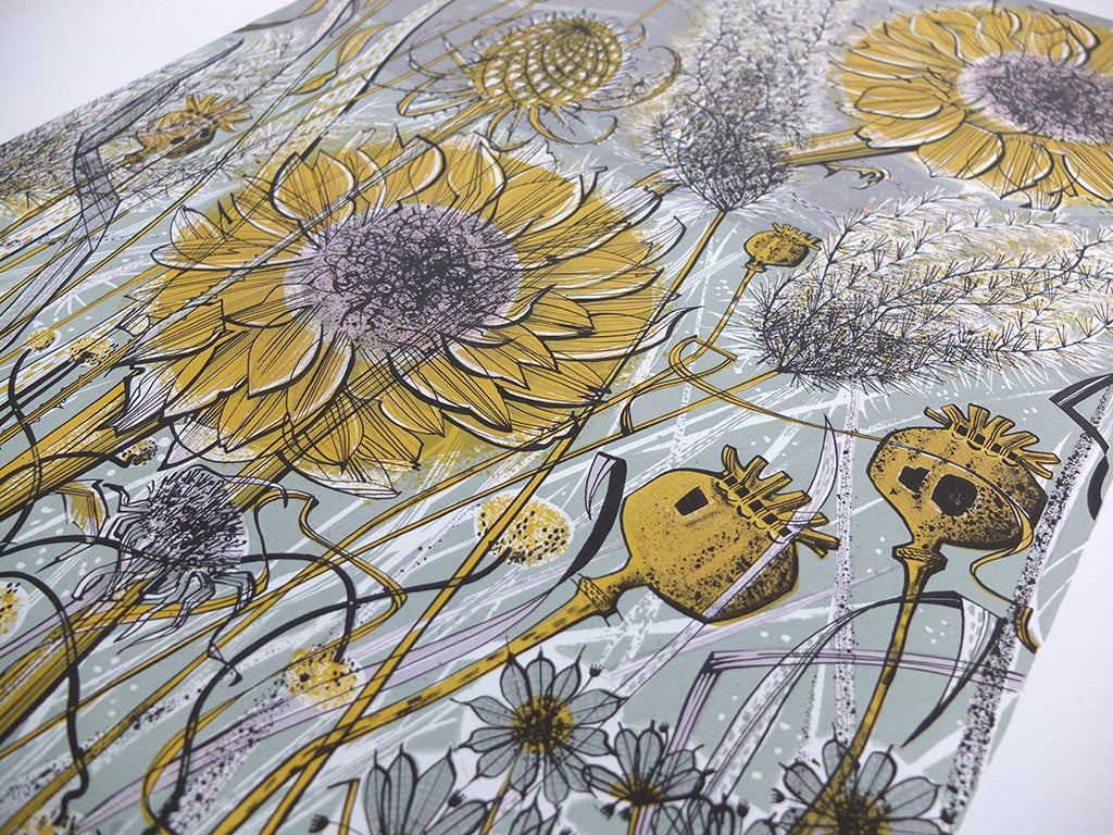 Autumn Garden, Norfolk - Angie Lewin - St. Jude's Prints
