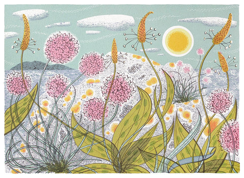 Plantain and Thrift - Angie Lewin - St. Jude's Prints