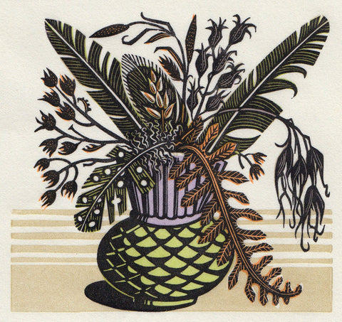 Thistle Pot - Angie Lewin - St. Jude's Prints