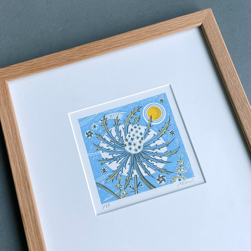 Sea Holly Blue - Angie Lewin - St. Jude's Prints