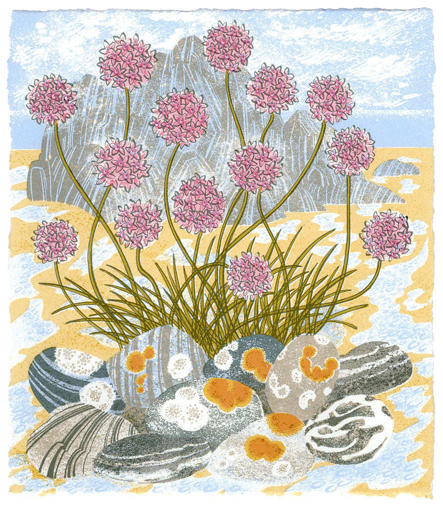 Sea Pinks & Pebbles