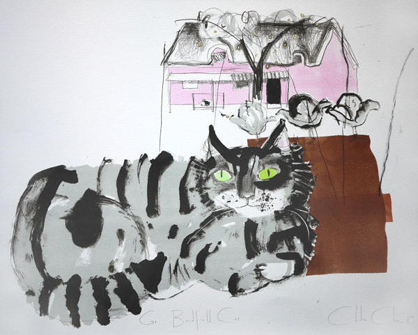 Great Bardfield Cat - Chloe Cheese - St. Jude's Prints