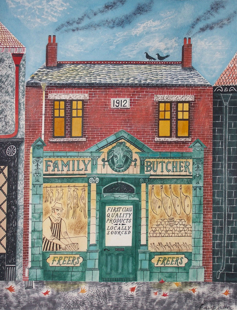 Freers Butcher - Emily Sutton - St. Jude's Prints