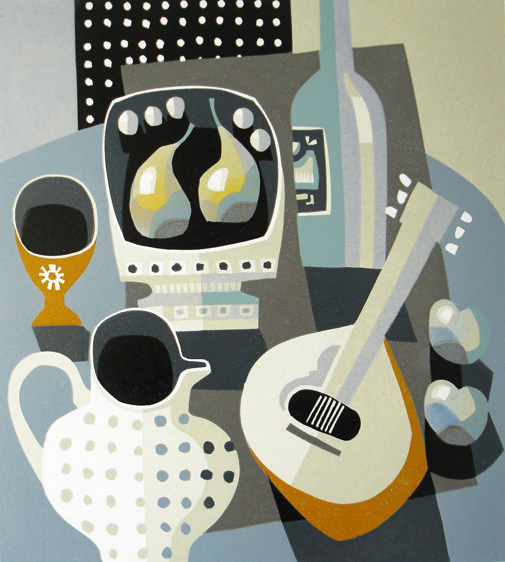 Spotted Jug and Mandolin - Jane Walker - St. Jude's Prints