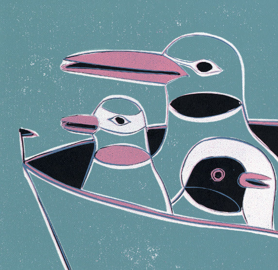 3 Birds in a Boat - Jim Fielding - St. Jude's Prints