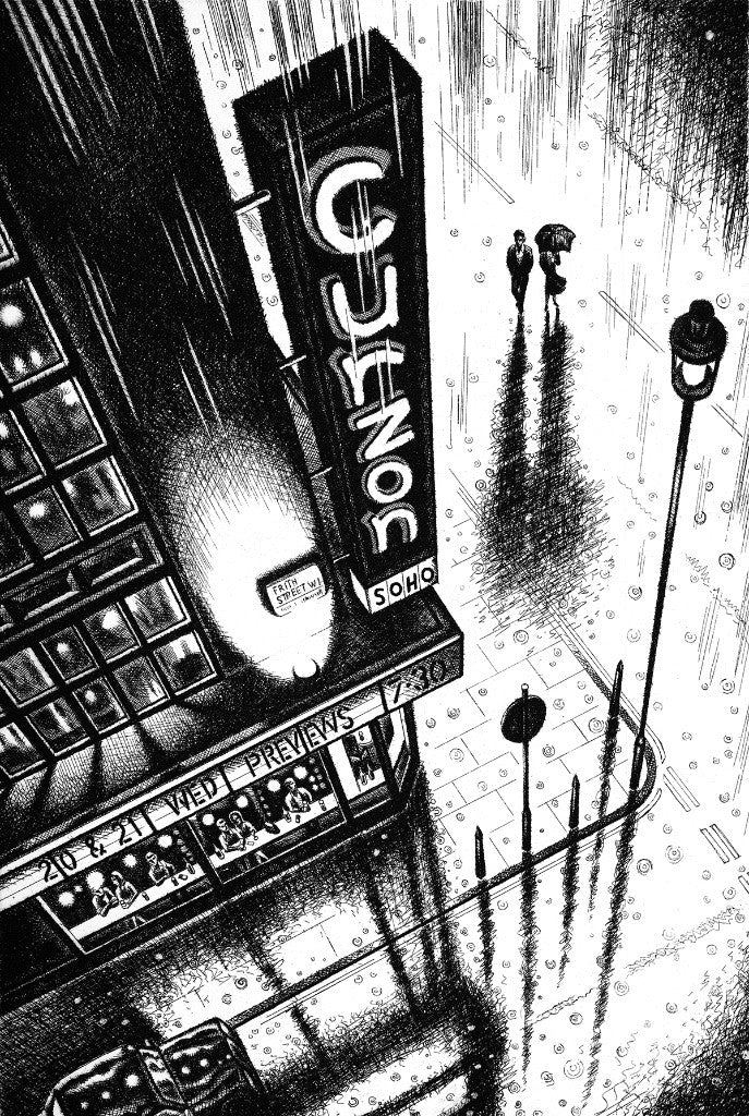 Soho Rain - John Duffin - St. Jude's Prints