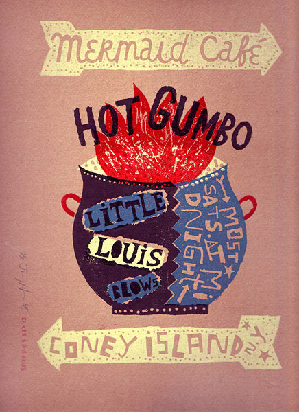 Mermaid Café - Hot Gumbo - Jonny Hannah - St. Jude's Prints