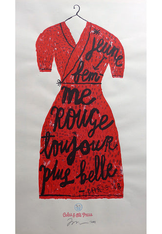 The Red Dress - Jonny Hannah - St. Jude's Prints