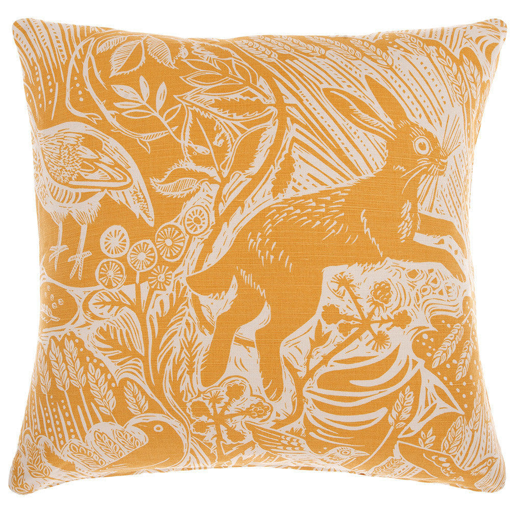 Harvest Hare fabric - Mark Hearld - St. Jude's Prints