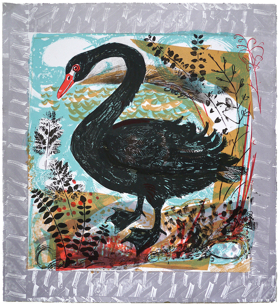 Menagerie Swan - Mark Hearld - St. Jude's Prints