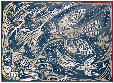 The Flock - Mark Hearld - St. Jude's Prints