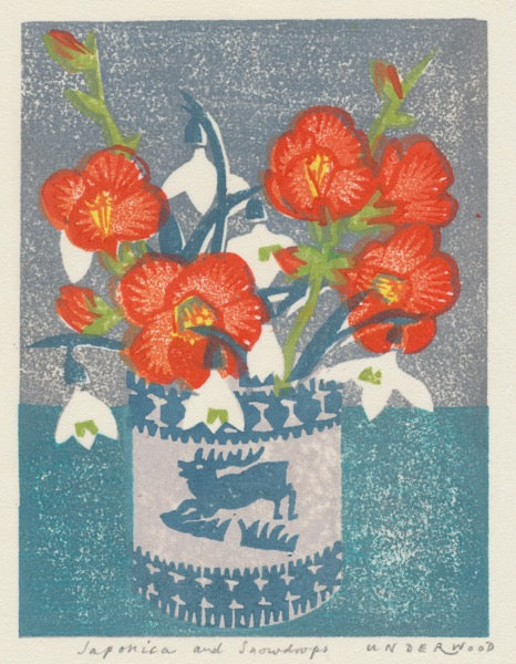 Japonica and Snowdrops - Matt Underwood - St. Jude's Prints