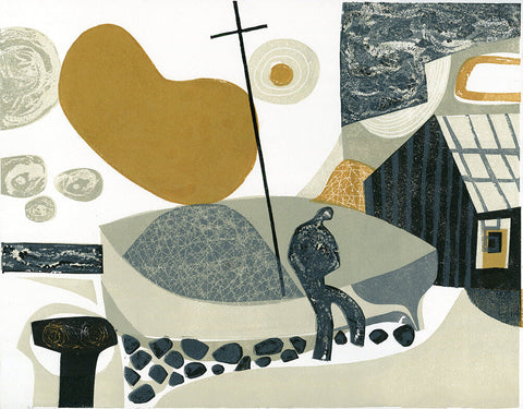 Boat and Figure - Melvyn Evans - St. Jude's Prints