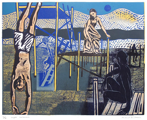 Night Swimmers 2/30 - Michael Kirkman - St. Jude's Prints