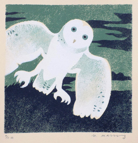 Green Owl - Mick Manning - St. Jude's Prints