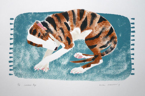 Lurcher Pup 2/9 - Mick Manning - St. Jude's Prints