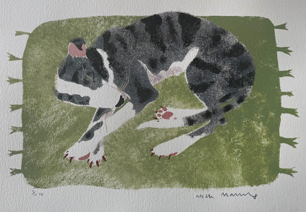 Merle Lurcher Pup - Mick Manning - St. Jude's Prints