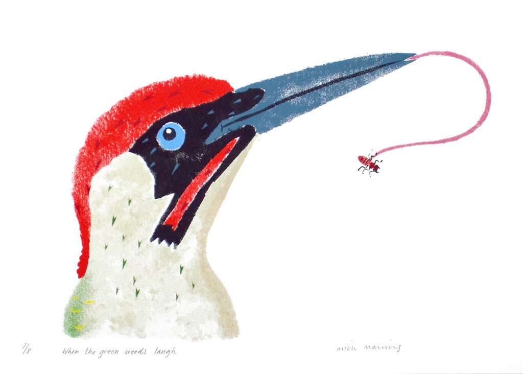 When the Green Woods Laugh 7/8 - Mick Manning - St. Jude's Prints