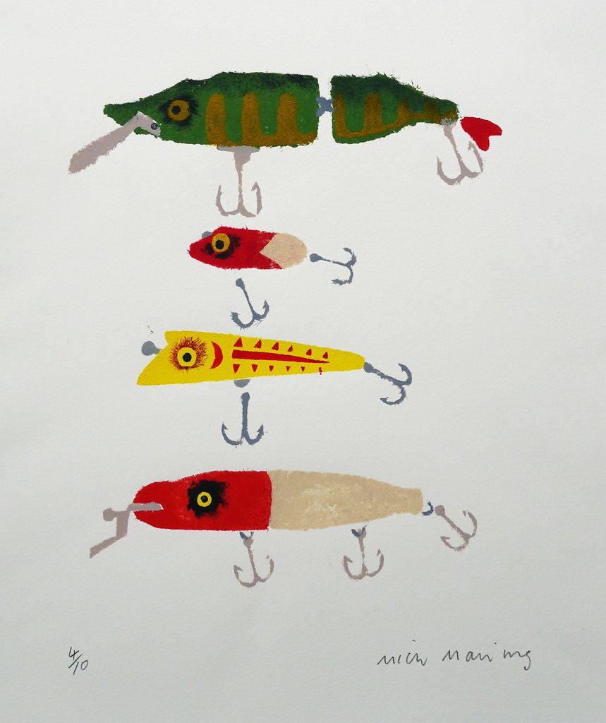Wooden Lures 4/10 - Mick Manning - St. Jude's Prints