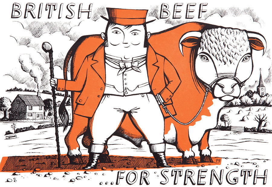 British Beef - Paul Bommer - St. Jude's Prints