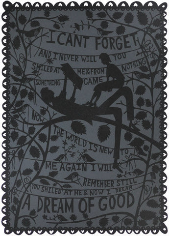 I Can't Forget (Black/Grey) - Rob Ryan - St. Jude's Prints