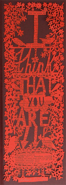 I Think That You Are Wonderful - Red - Rob Ryan - St. Jude's Prints